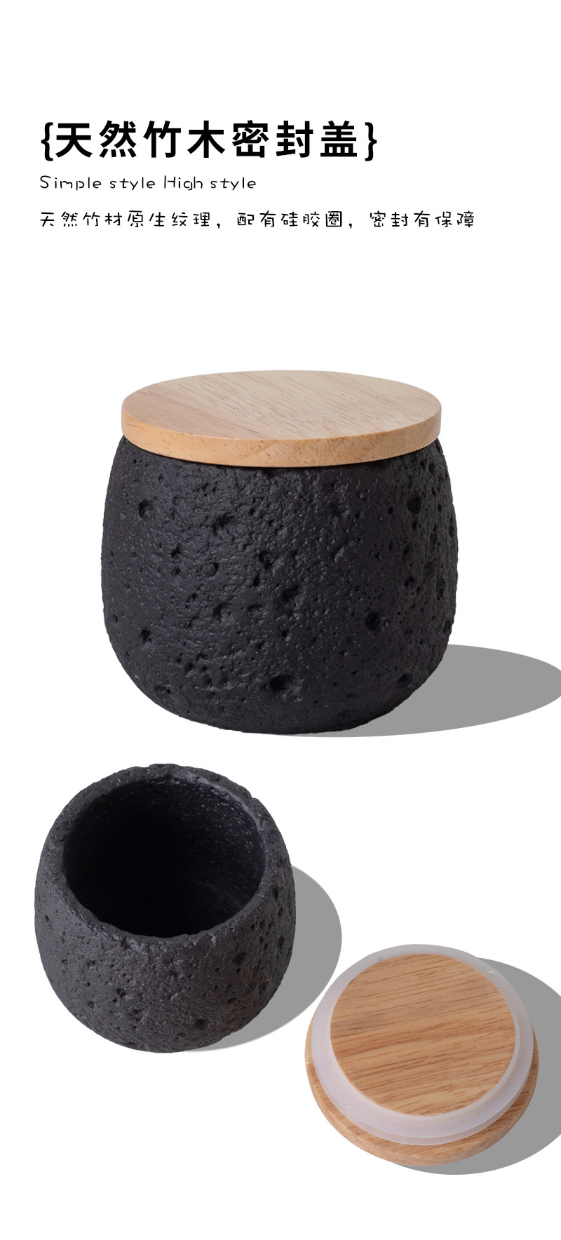 Pet funeral products: Ceramic urn for pets, six colors, wooden lid, texture design, pet urn for ashes, pet funeral products pic 11