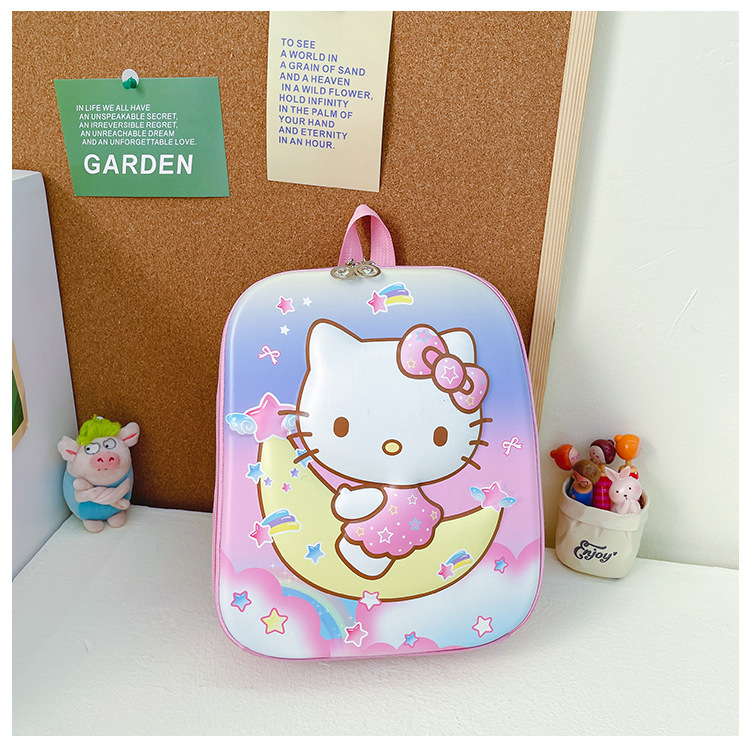 新款卡通公主书包幼儿园宝宝3D立体硬壳双肩包轻便儿童可爱小背包详情20