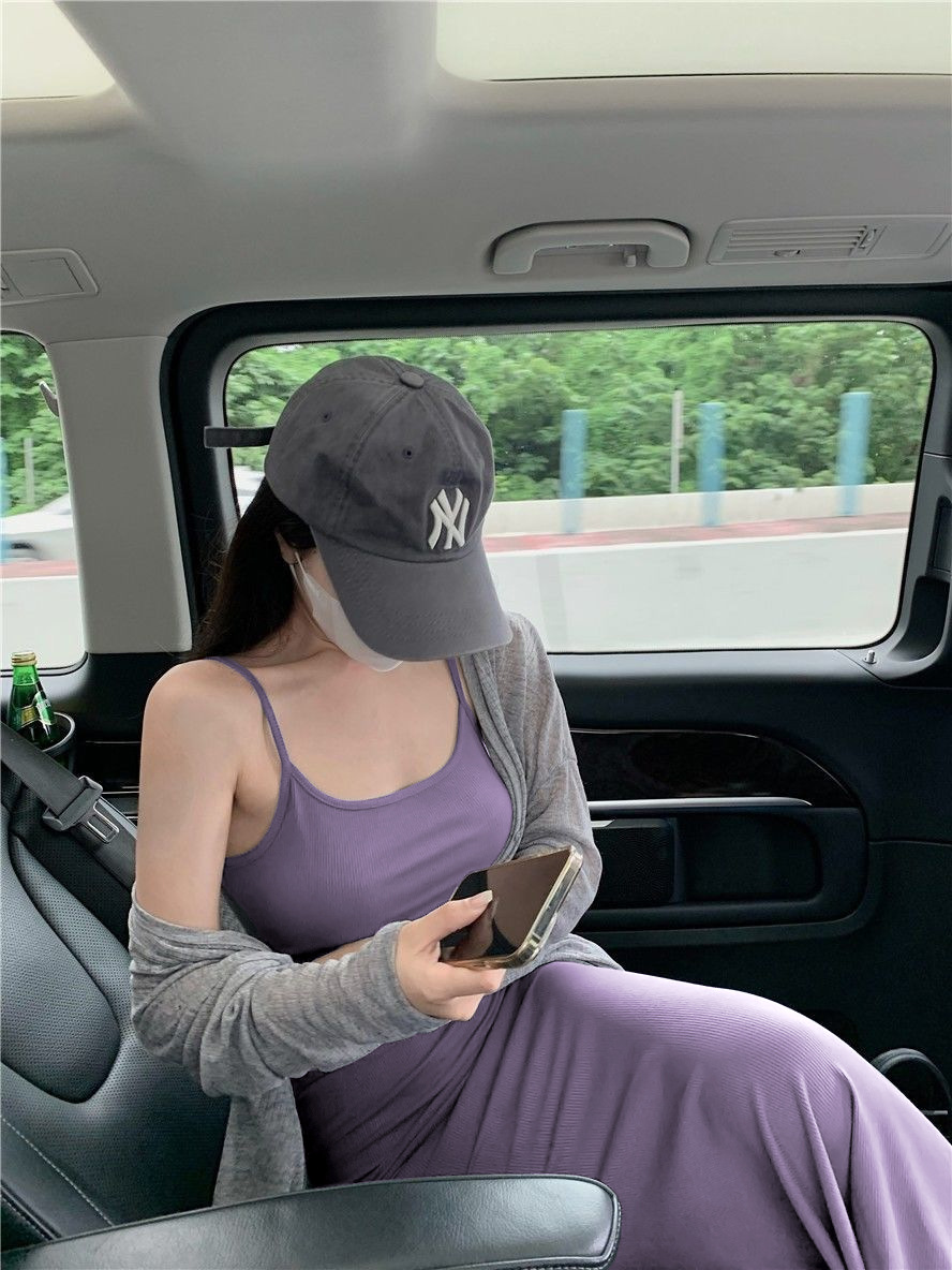 吊带连衣裙女夏季无袖收腰纯欲性感紧身显瘦高级感包臀辣妹紧身裙详情15