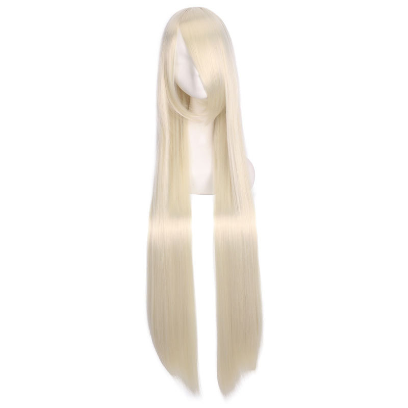 Anime wigs, European and American 100CM wigs, cosplay all-purpose long straight hair for women, multi-color long straight hair manufacturer wholesale pic 11