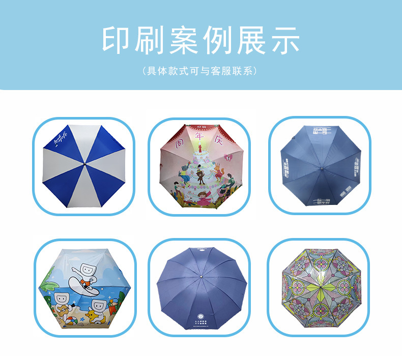 三折8骨全自动广告印刷logo雨伞 遮阳晴雨商务礼品伞折叠雨伞详情17