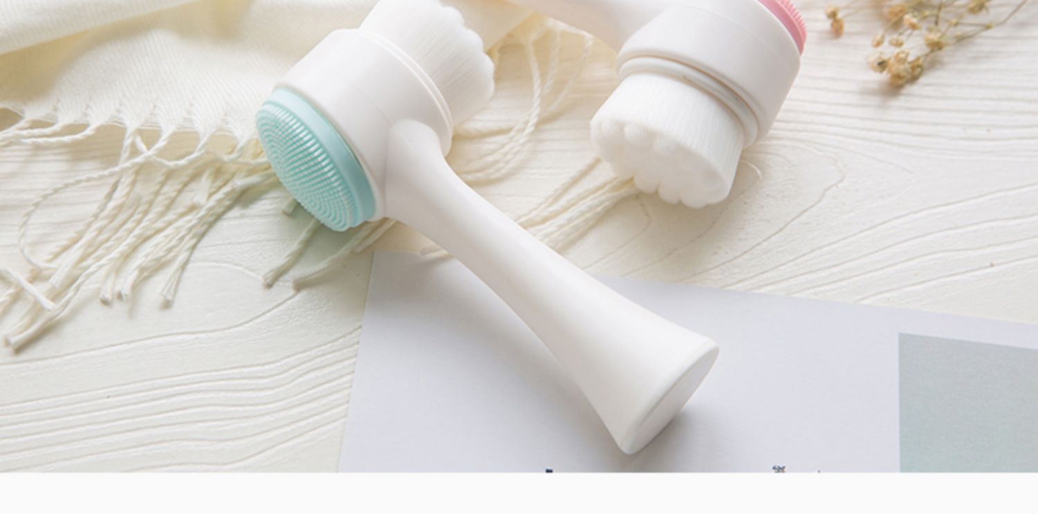 双面洗脸刷软毛硅胶洗脸仪手动洁面刷洗脸神器深层清洁毛孔污垢详情5