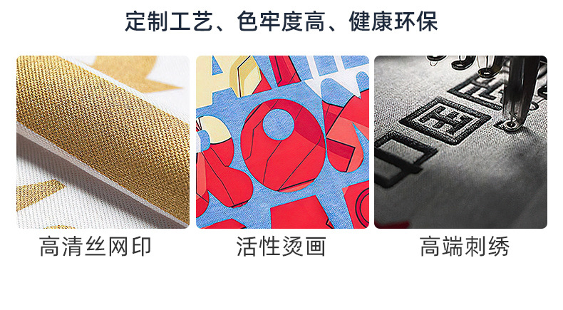 加厚新款围裙定制logo工作服耐脏防水防油厨房纯棉帆布跨境亚马逊详情6