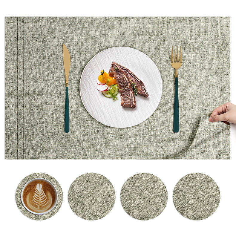 北欧ins风餐垫皮革桌垫防烫垫餐桌隔热垫碗垫高级感餐盘垫茶杯垫详情38