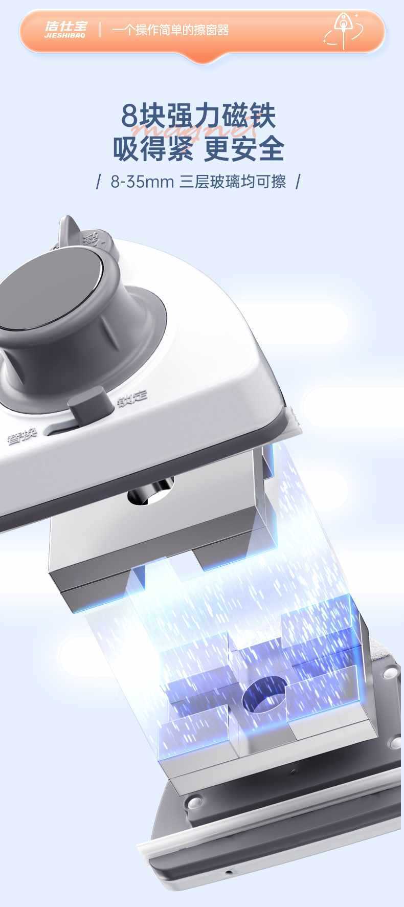 清洁家用擦洗工具家政高层双面擦玻璃保洁玻璃刮窗外其他塑料汽车详情8