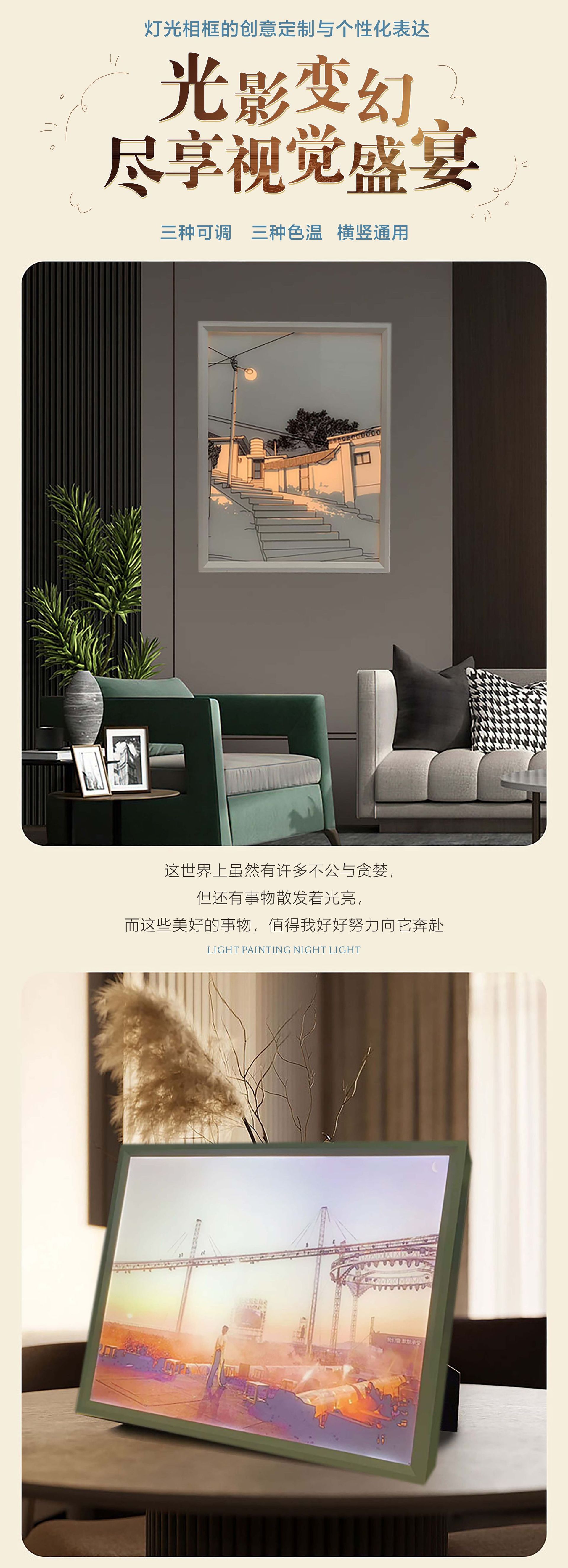 灯光ins充电卧室小夜灯装饰画装饰床头发光生日礼物女生阳光暖光详情1