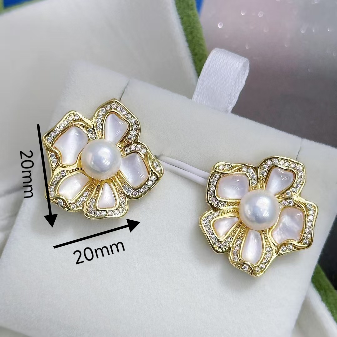 diy pendant empty stand copper-plated real gold slightly inlaid zircon pearl pendant necklace empty stand gemstone pendant wholesale pic 6