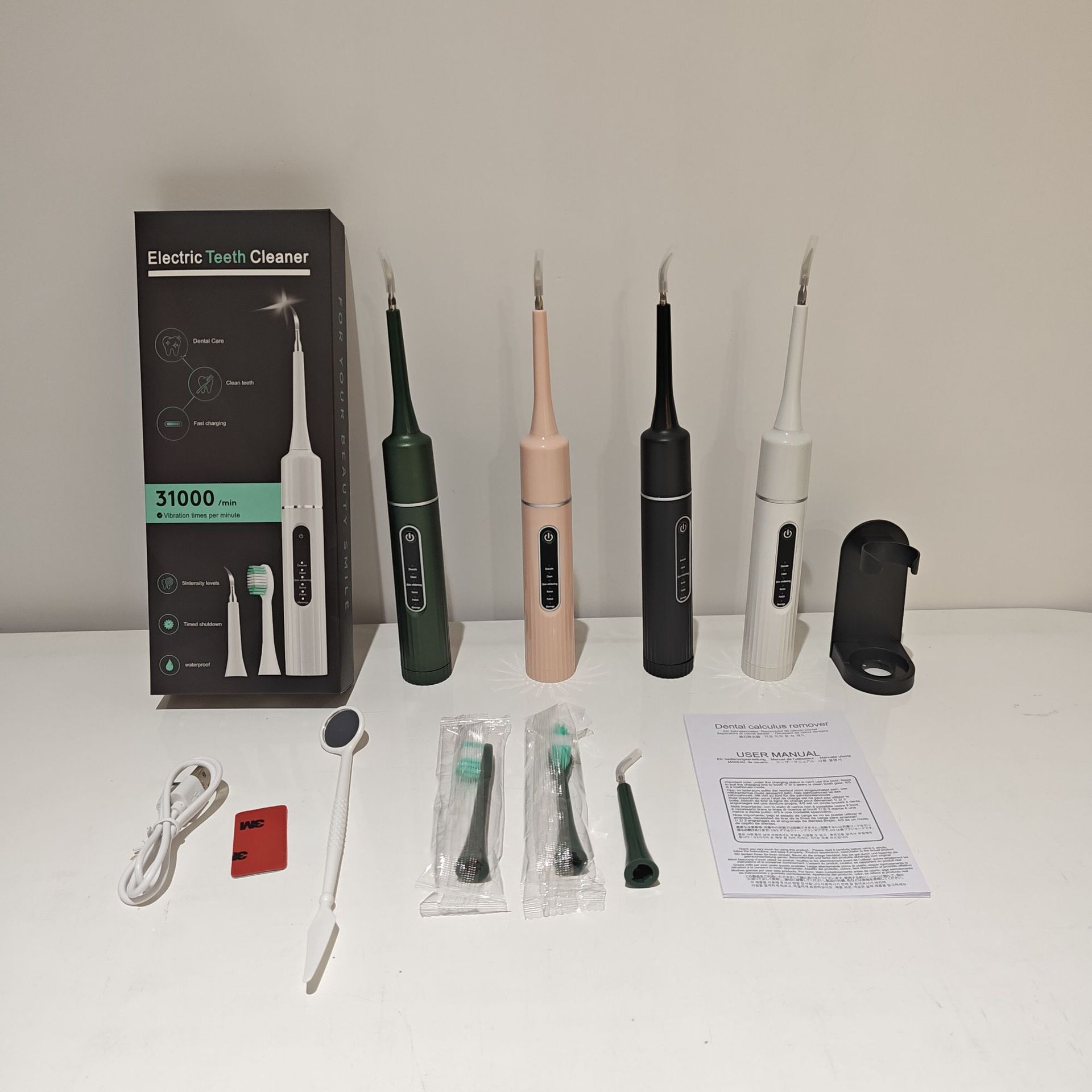 A popular foreign trade product, the six-in-one electric toothbrush set, portable tartar removal, teeth cleaning and beauty device pic 25