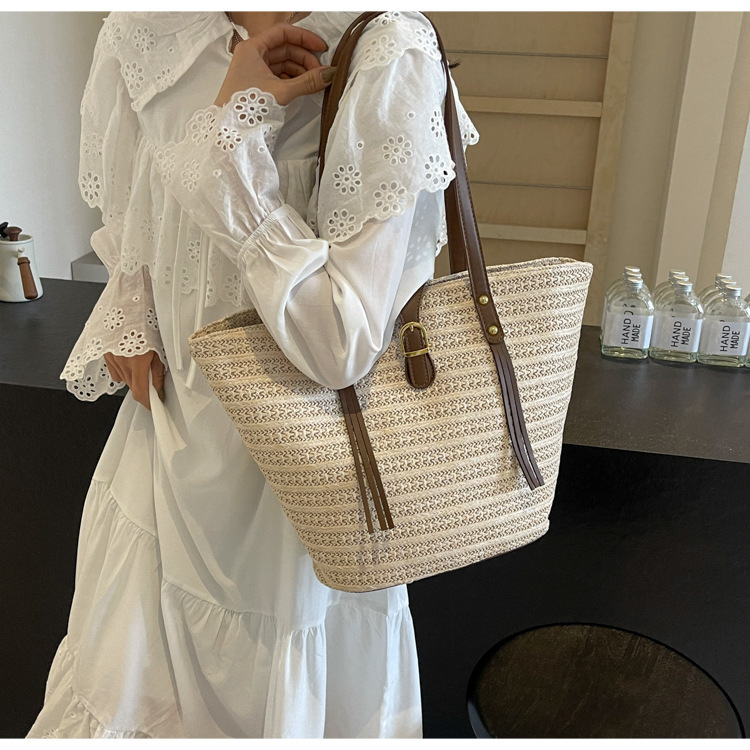 草编大容量包女包编织夏天沙滩女2024新款包包单肩手提托特包大包详情27