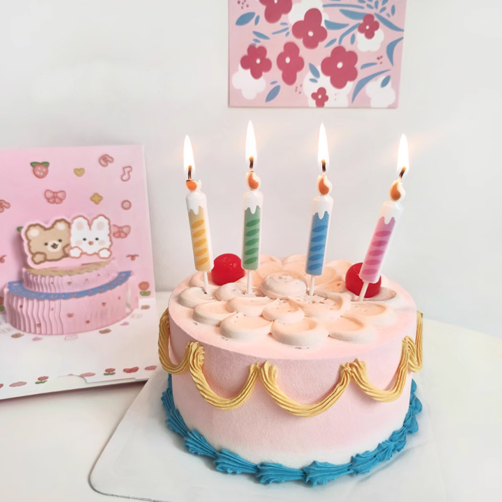 ins可爱卡通小熊生日蜡烛 烘焙蛋糕装饰插牌儿童生日派对拍照道具详情8