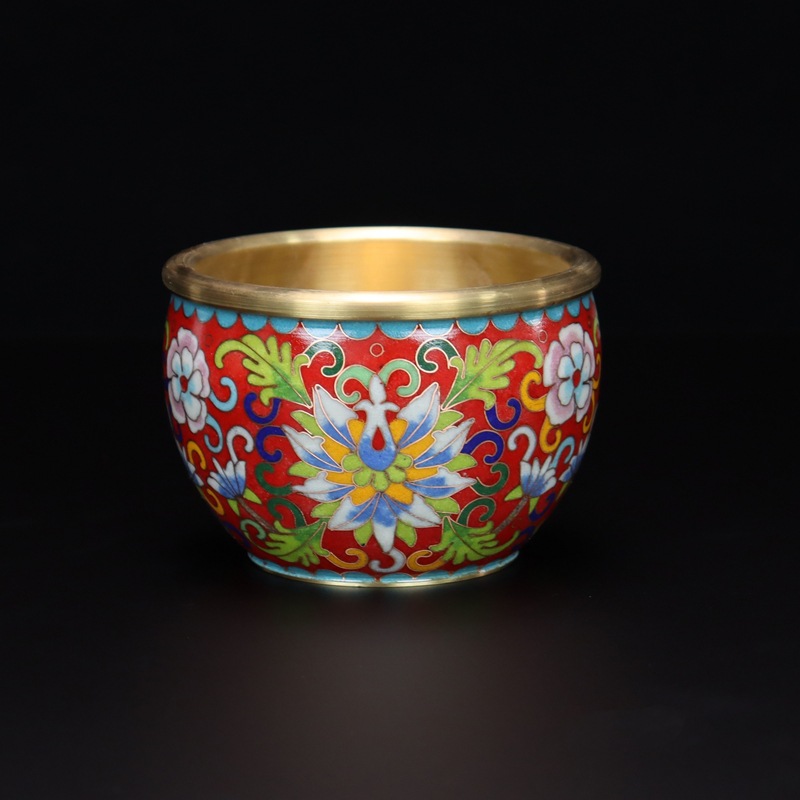 Beijing Cloisonne feng shui ornaments for attracting and gathering wealth - traditional cast copper cloisonne low-temperature enamel wrapped branch wealth VAT pic 8