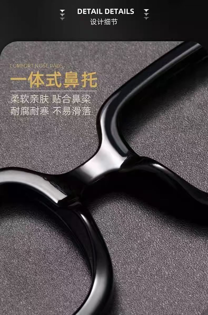New fashionable business square anti-blue light reading glasses, versatile plain light glasses, dual-purpose for both near and far vision, eye-protecting presbyopia glasses pic 6