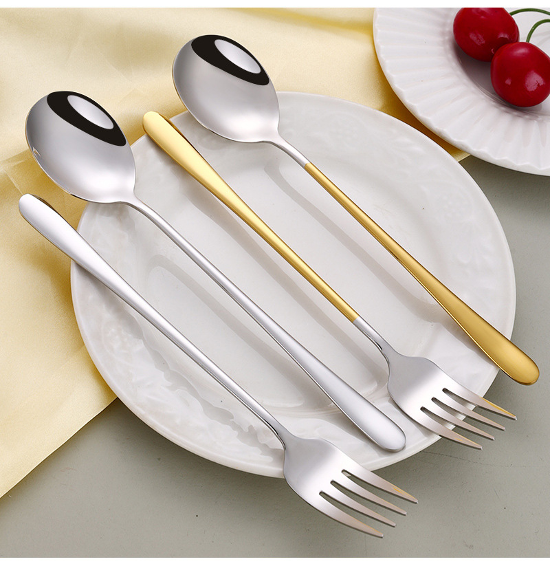 316 stainless steel spoons and forks, household Western-style spoons, high appearance level, eating spoons, soup spoons, dessert forks, ins Japanese style pic 14