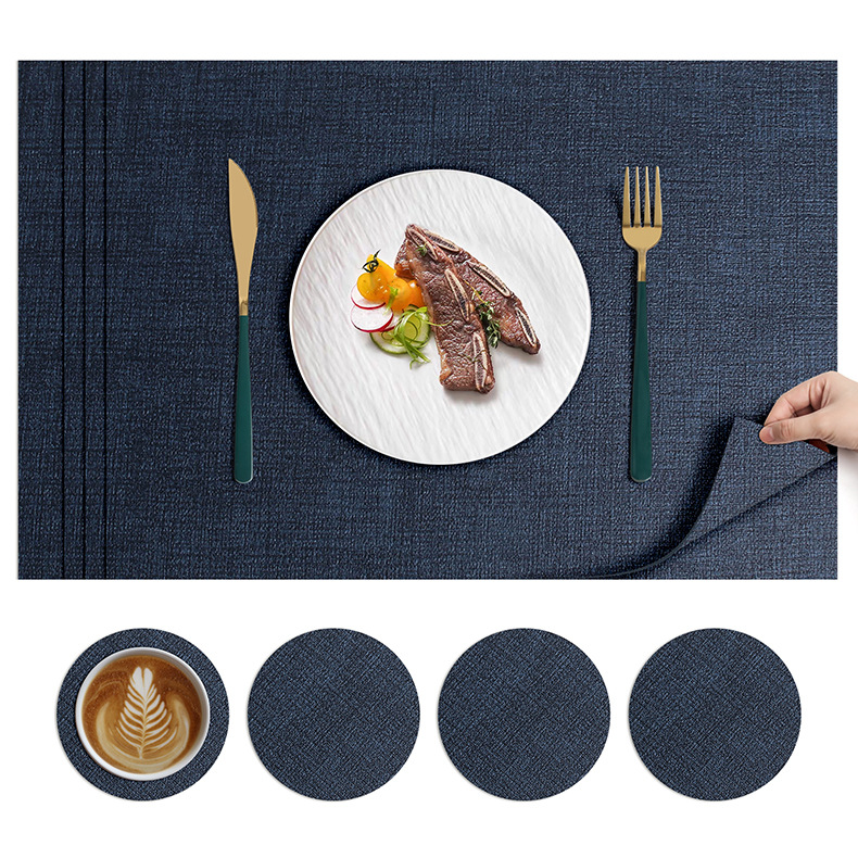 北欧ins风餐垫皮革桌垫防烫垫餐桌隔热垫碗垫高级感餐盘垫茶杯垫详情41