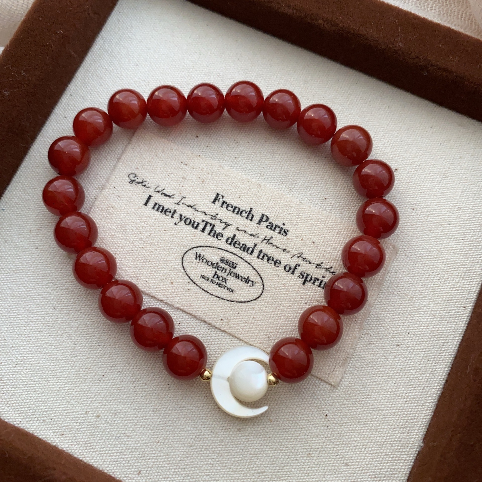 南红玛瑙手串小众设计手链玄学葫芦平安扣国风优雅气质女款手圈详情13