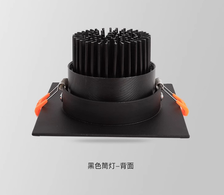 cob square spotlights, grille lights, led bold lights, ceiling lights, single-head, double-head, triple-head downlights, shopping malls, exhibition halls, living rooms pic 6