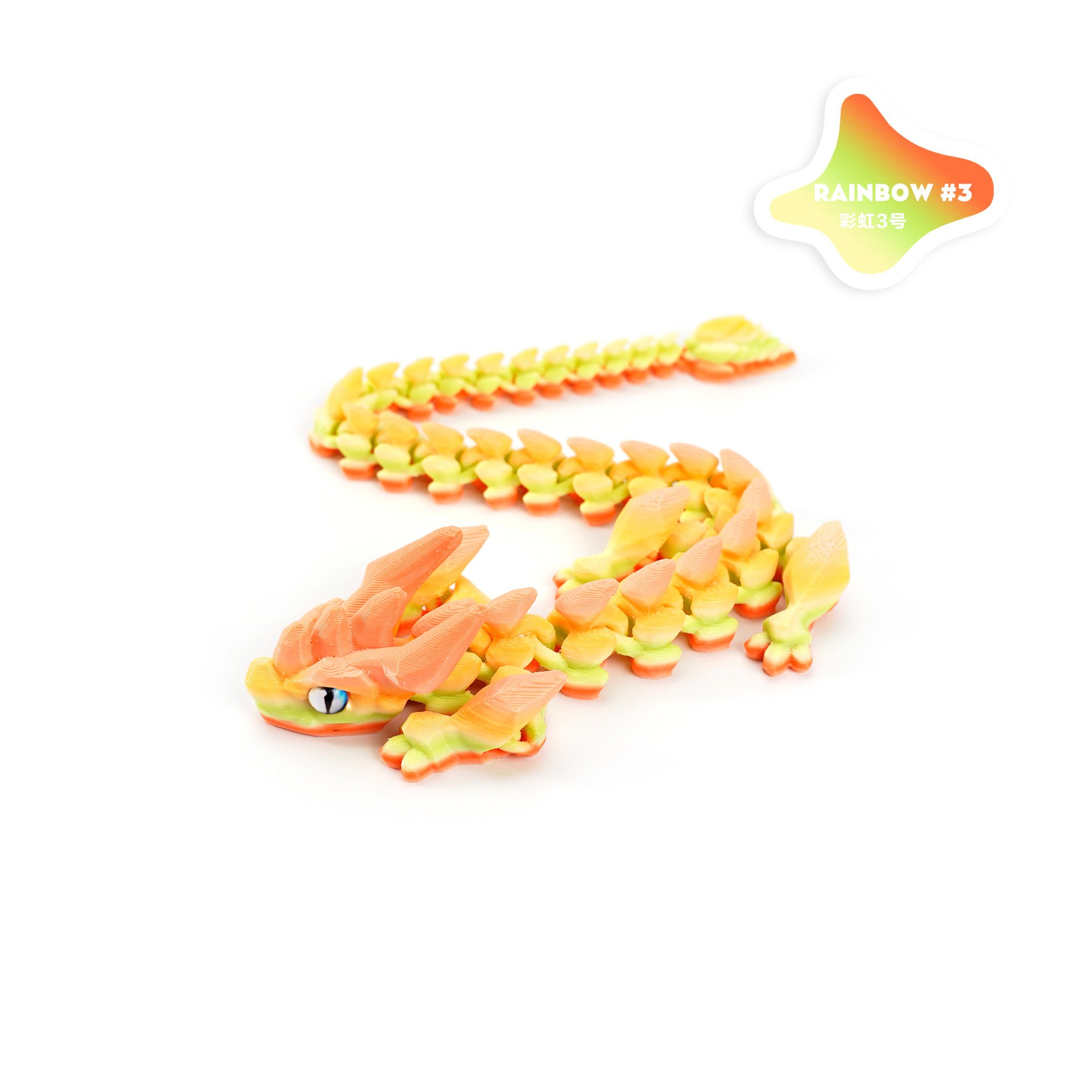 A new 3D printed cross-border bestseller, articulated crystal horned dragon figure-making set, decorated with the divine dragon pic 18