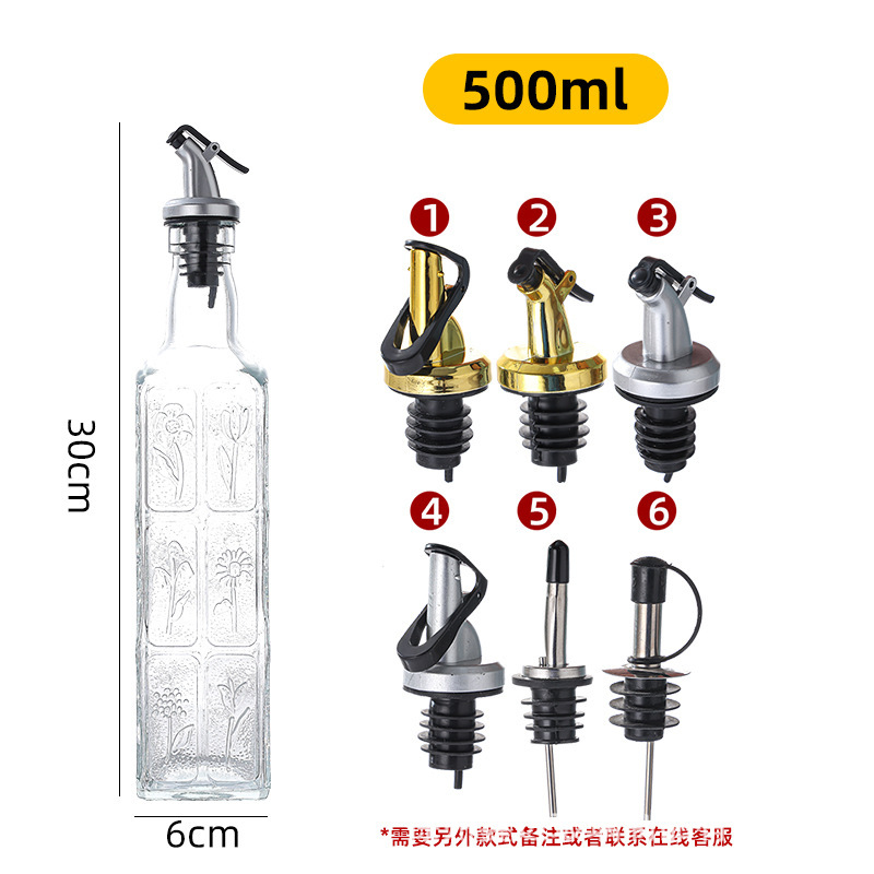 Cross-border dual-purpose glass oil sprayer, oil sprayer, household kitchen oil-free and leak-proof vinegar seasoning bottle pic 12