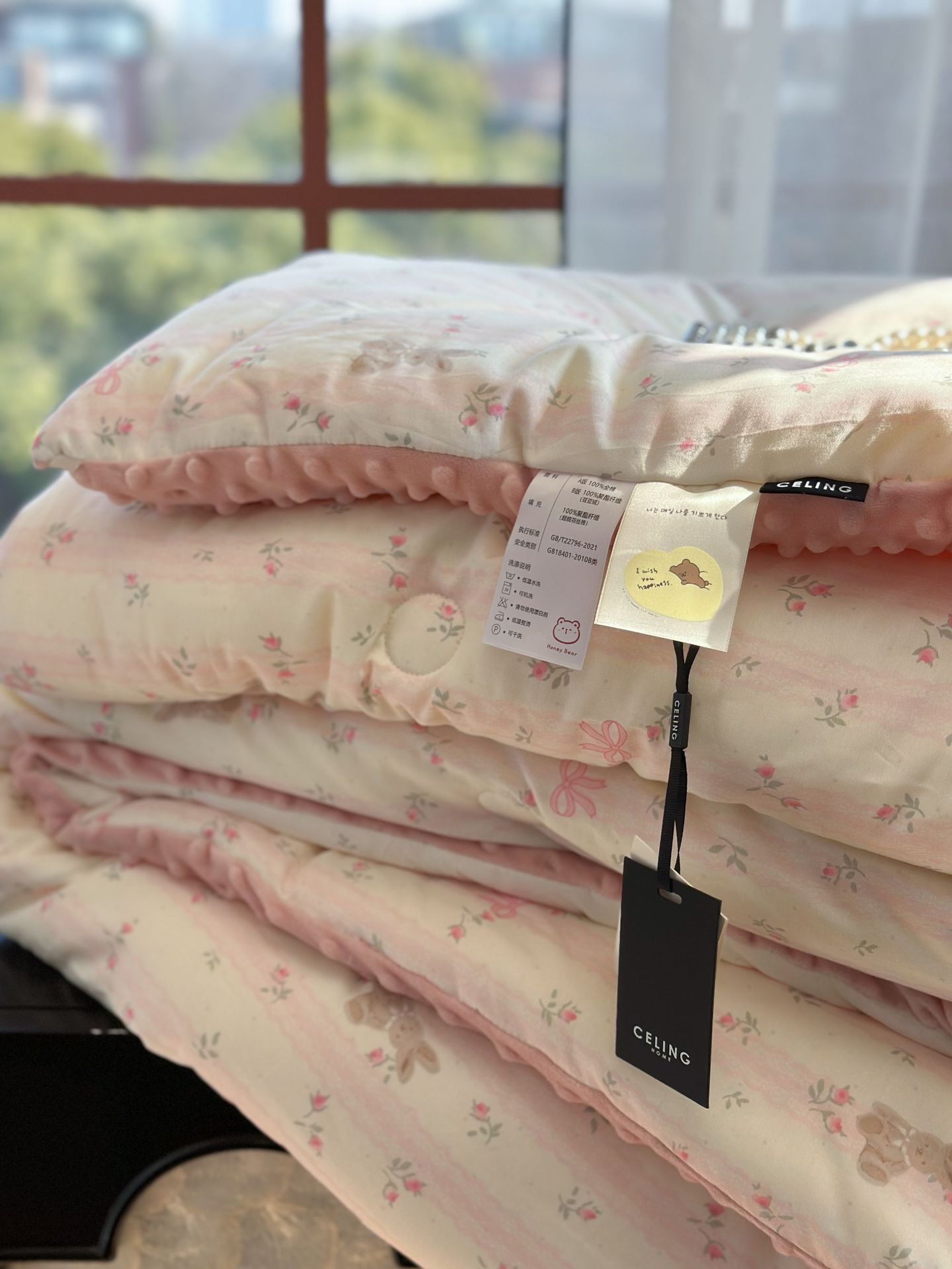 13372 All-cotton cartoon small floral print spring and autumn quilt soothing, bean quilt warm and fleece winter quilt core pic 125