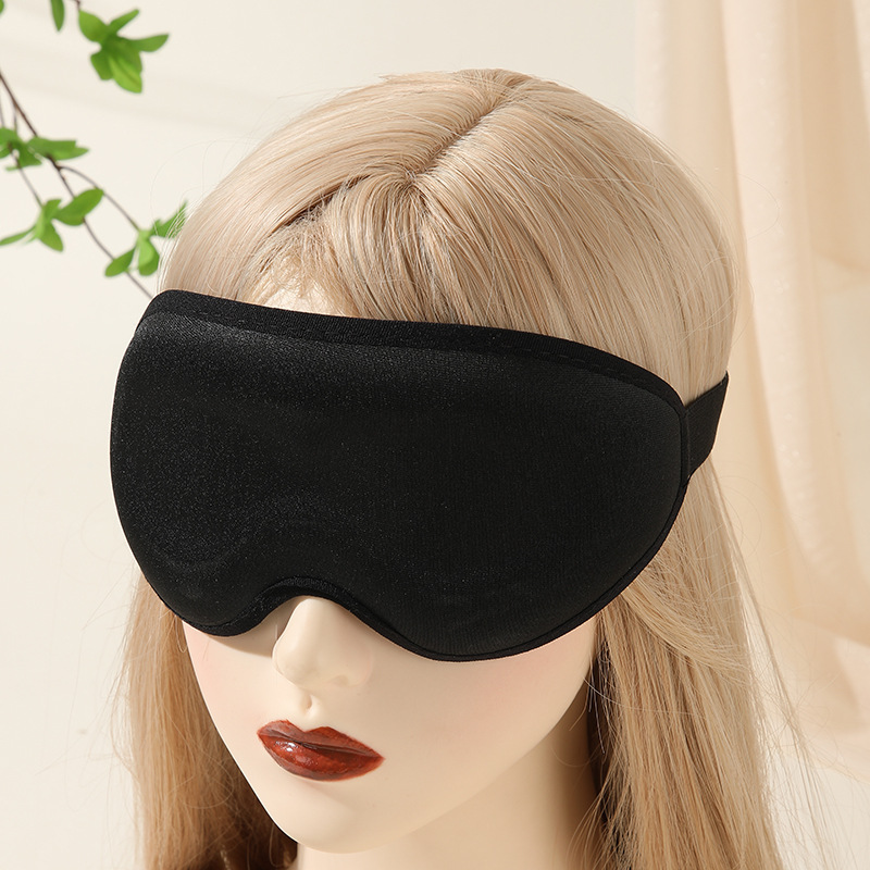 新款3d眼罩立体遮光回弹记忆棉睡眠遮光不压眼航空护眼罩午睡批发详情1