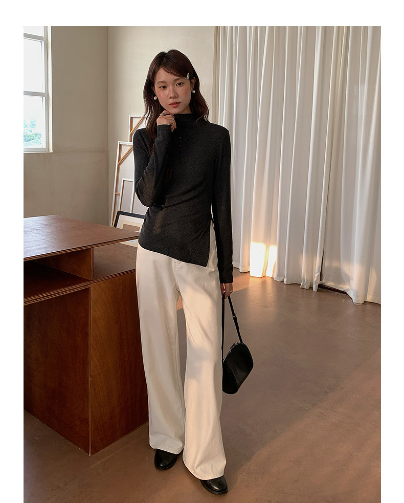 【 Denim Simple】 Ge Ming Korean Commuter straight-leg jeans for Women 2025 Autumn New Style Long Pants N732C pic 46