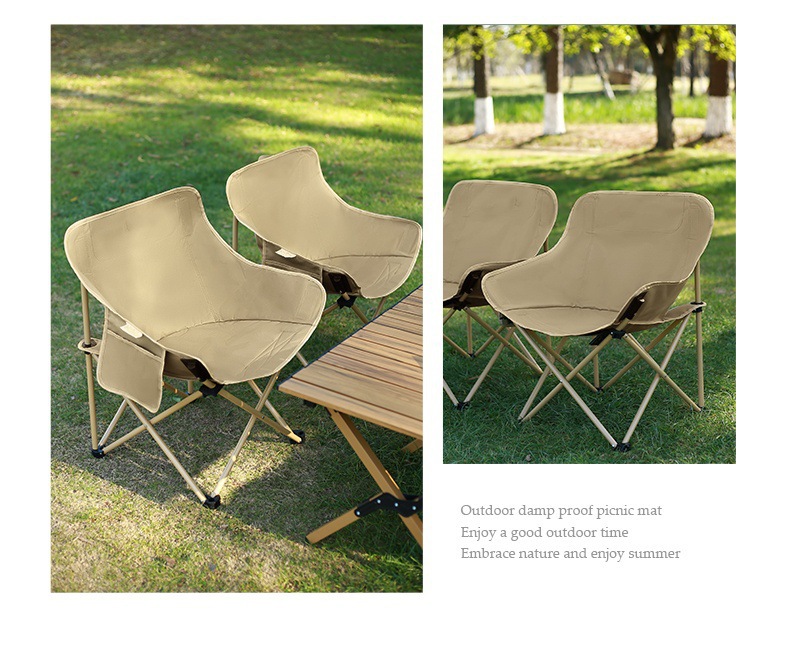 洋公子户外月亮椅高背可调节折叠椅露营钓鱼椅野营靠背椅户外野营详情18