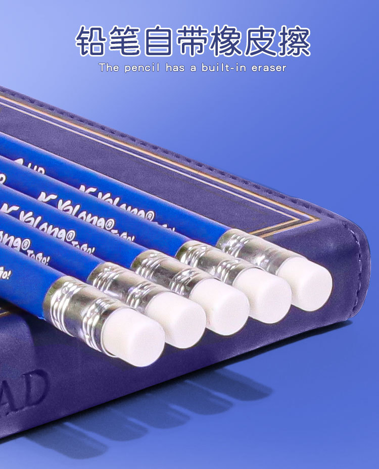 yalong Foreign Trade HB Pencils, triangular rods, office pencils, student pencils with eraser tips wholesale pic 8