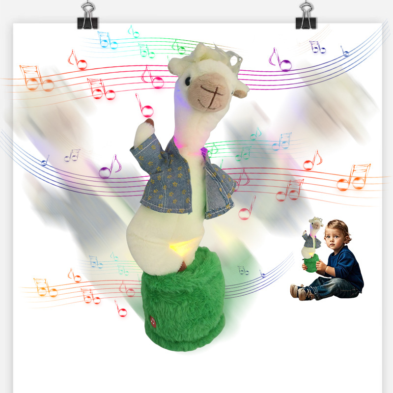 拽拽羊绵绵电动玩偶会唱歌说话跳舞动物公仔玩偶生日礼物工厂批发详情2