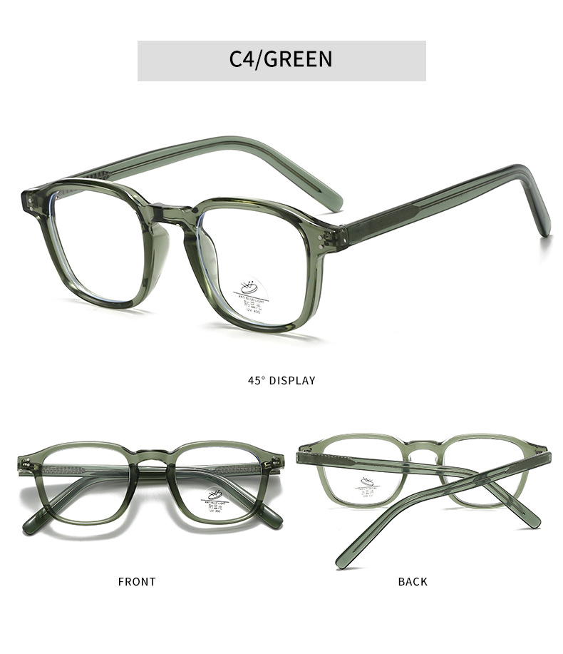 跨境i潮ns风TR90眼镜插芯脚超轻防蓝光平光眼镜可配近视眼镜框架详情11