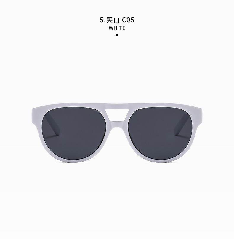 2024年双梁嘻哈开车司机蛤蟆防紫外线墨镜男时尚潮搭防蓝光平光镜详情17