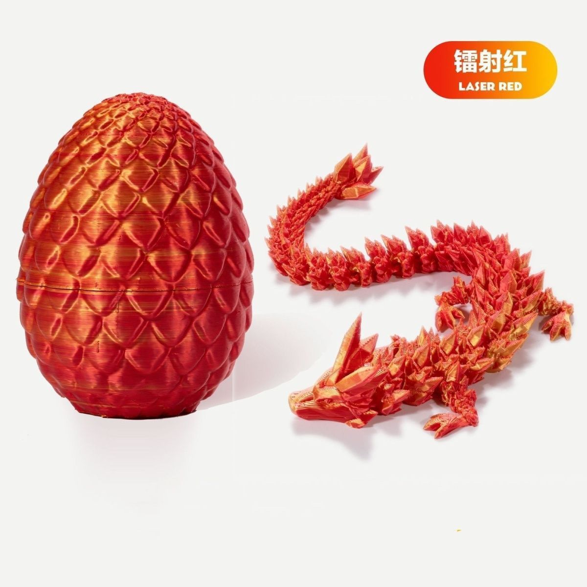批发3D打印水晶龙龙蛋套装旋转透明便宜逼真摆件网红摆摊源头工详情9