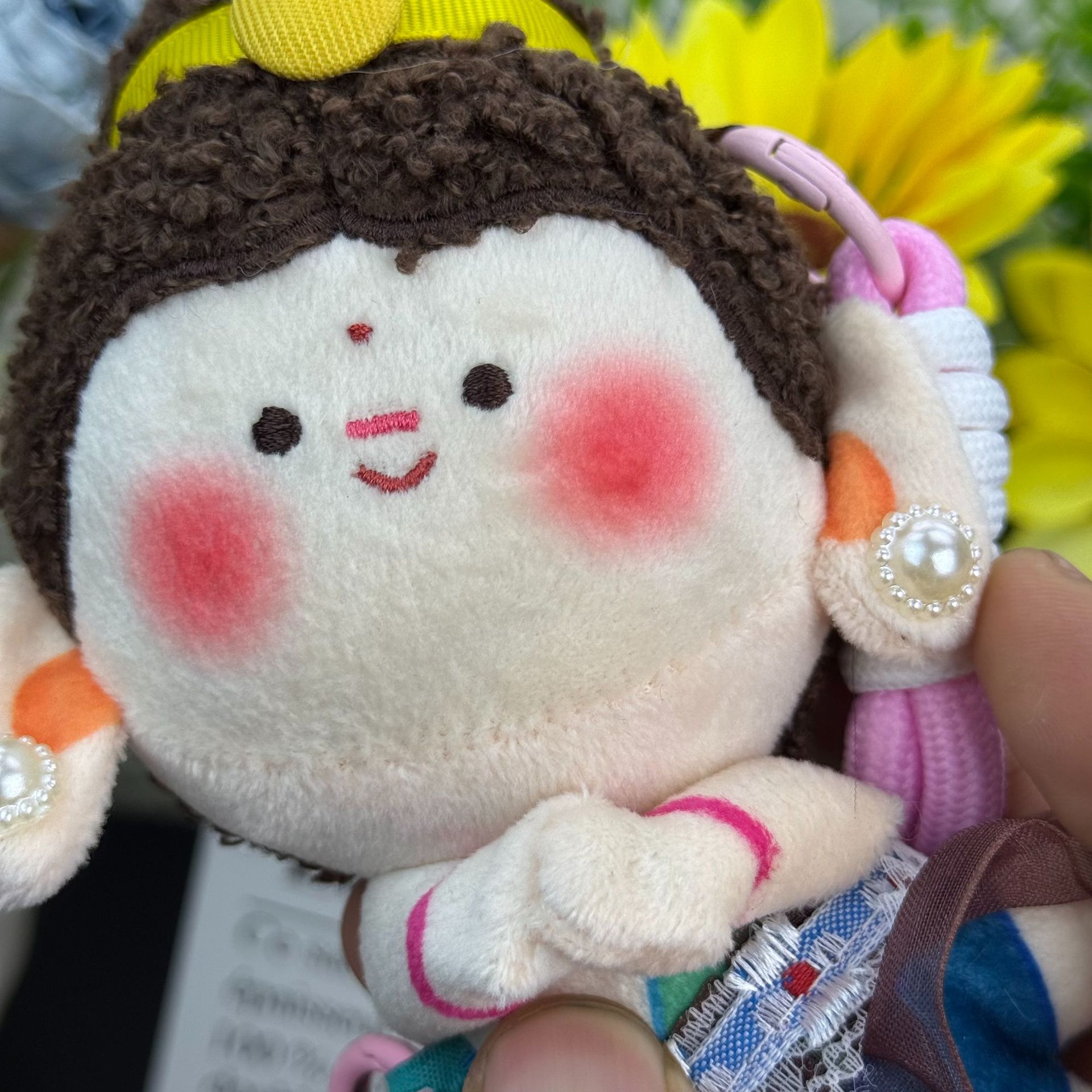 Buddha Xiaoban Lotus Small Buddha Bag Pendant, car pendant, Shanxi Datong cultural and Creative souvenir pendant, plush toy doll pic 12