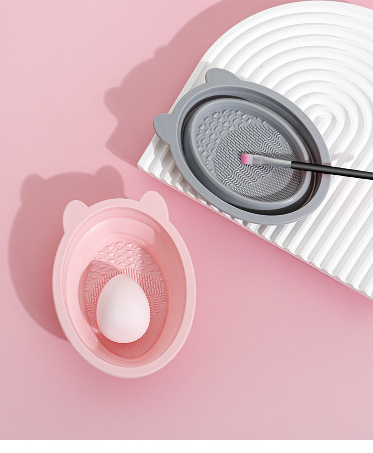 多功能化妆刷清洗器套装美妆蛋清洁神器折叠硅胶洗刷碗粉扑清洁液美容护肤彩妆工具详情19