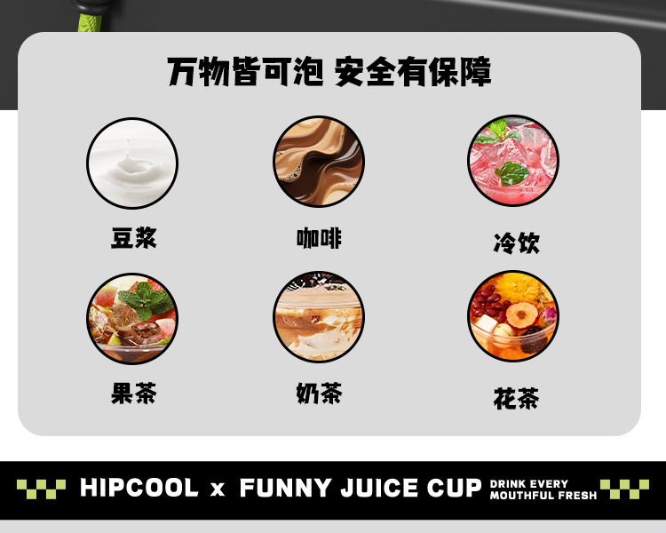 新款防摔耐热Tritan材质水杯速开随手杯户外运动塑料杯车载吸管杯详情10