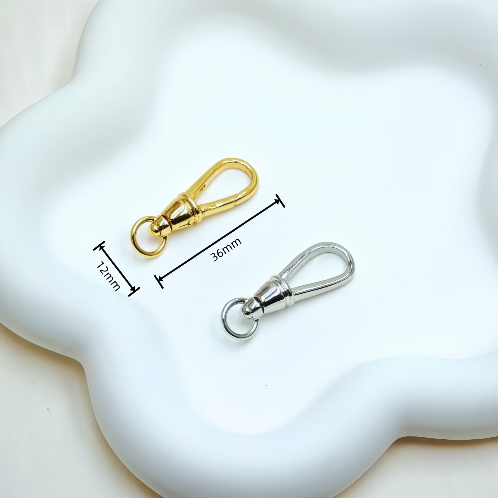 diy铜镀18K真金手工异型龙虾扣饰品配件批发 保色万能扣串珠手链详情6