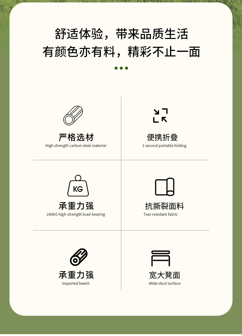 Outdoor moon chair, three-speed adjustable folding chair, portable picnic and camping chair, office and leisure nap lounge chair pic 3