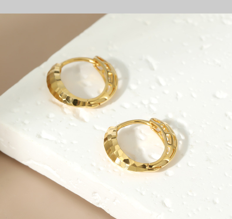 S925纯银耳环切面夏季基础小众极简耳饰百搭气质饰品女高级感耳钉详情18