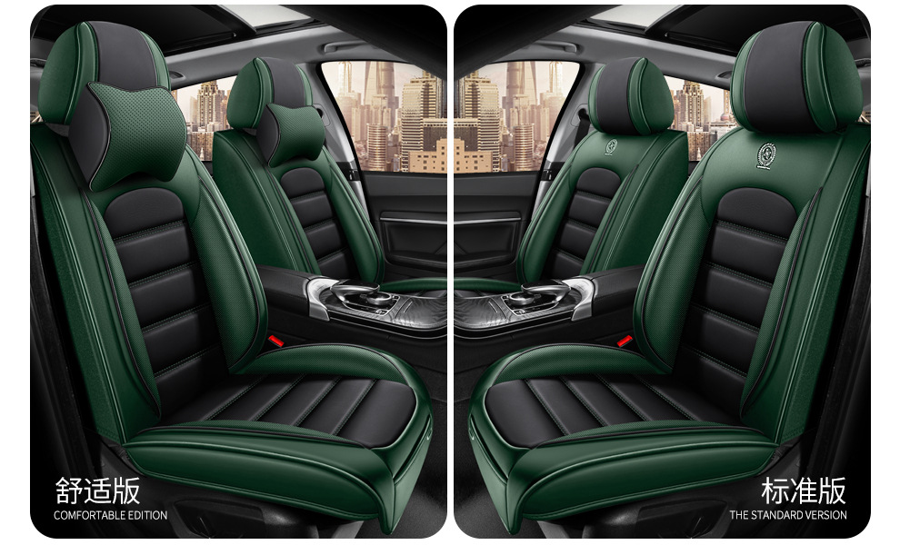 跨境亚马逊全包围全皮四季汽车坐垫夏季座椅套纳帕软皮通用款坐垫详情45