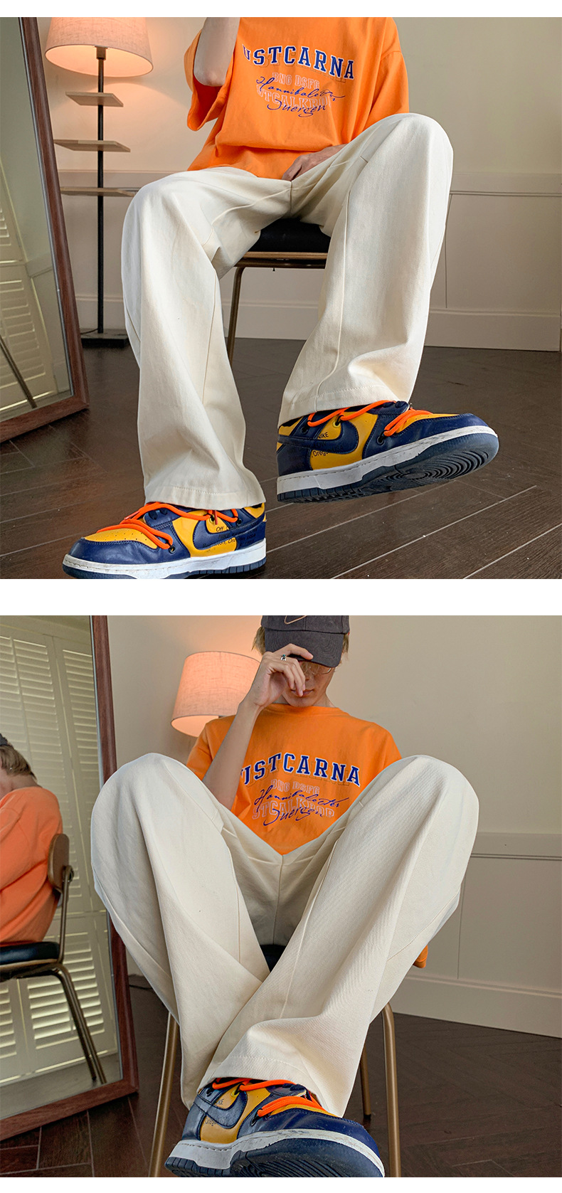 2025新款男士裤子秋冬裤子百搭设计感小众阔腿长裤日系直筒休闲裤详情20