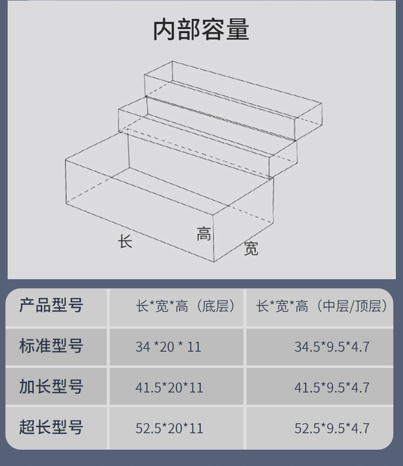 不锈钢五金工具箱批发家用多功能全套收纳盒车载维修园林工具盒详情13