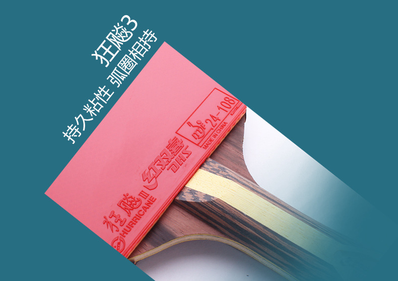 红双喜九星乒乓球拍七星八星天极蓝狂飙龙孙颖莎专业兵乓横拍正品详情6