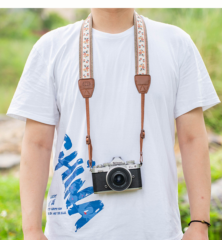 Camera shoulder straps for mirrorless cameras are suitable for SONY zve10 neck straps, Canon r50 straps, Fujifilm xt50 straps, and Nikon z30 straps pic 6