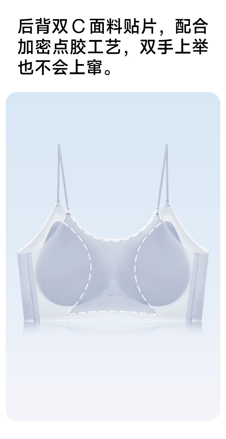 【原版】草本内衣女无痕通勤夏超薄无钢圈小胸聚拢凉感背心式文胸详情10