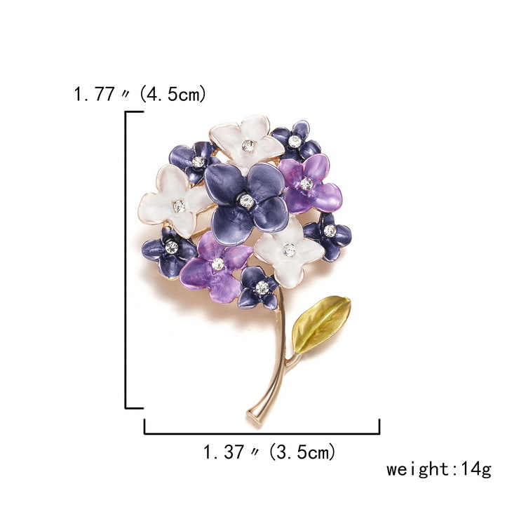 Cross-border best-selling plant series brooches, daisies, sunflowers, lacquered vases, maple leaf flower brooches and brooch accessories pic 10