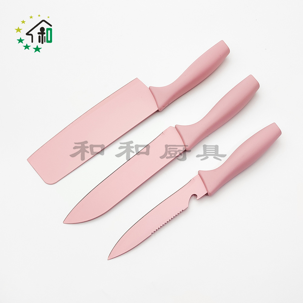 现货厨房不锈钢刀具6件套刀 家用宝宝辅食刀水果刀剪组合礼品套装详情14