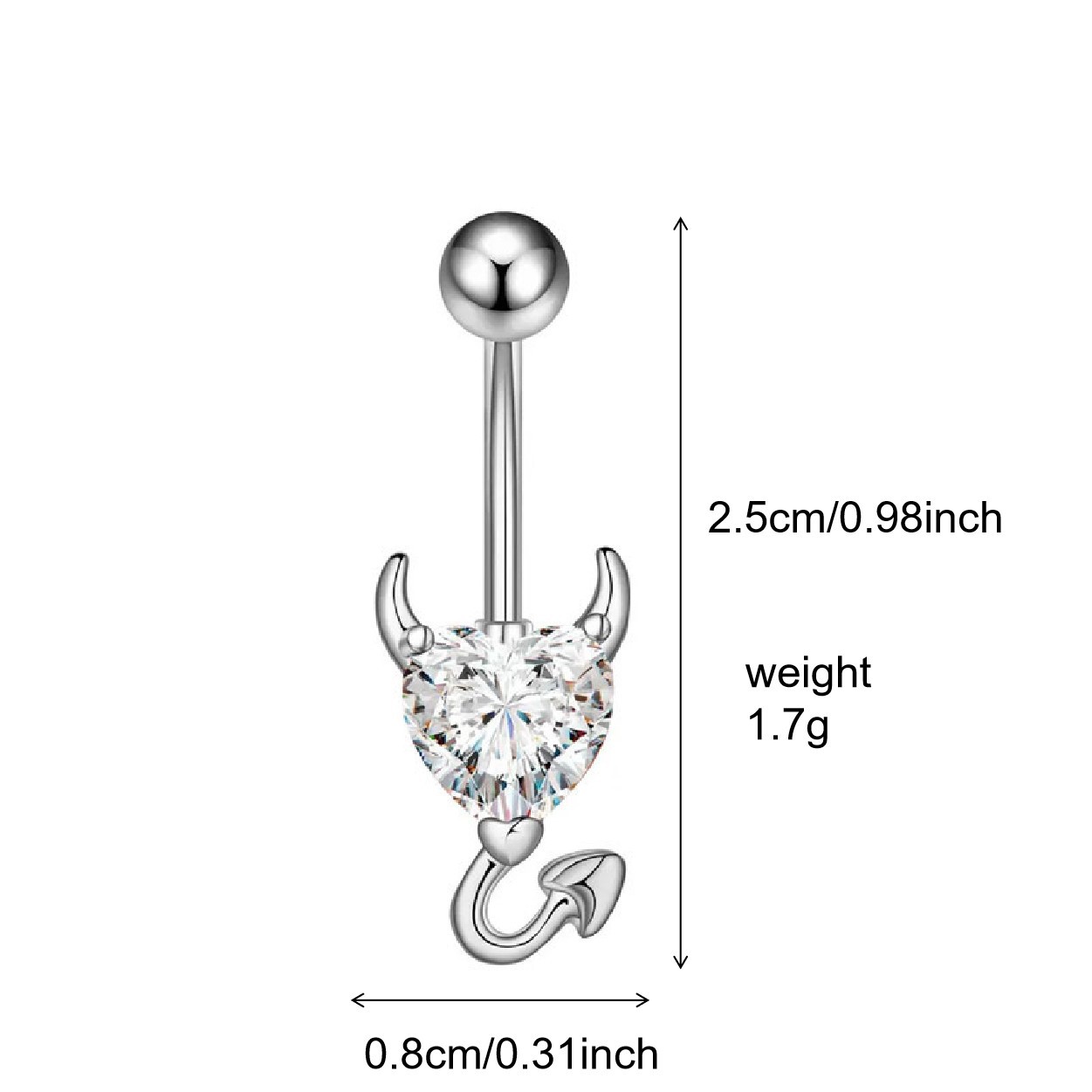 人体穿刺饰品肚脐钉跨境热卖肚脐环欧美经典肚脐扣批发厂家脐钉详情8