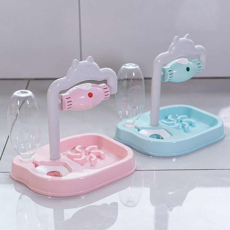 Tazón para mascotas puzzle drain food juguetes para gatos perro anti-asfixia tazón de comida lenta alimentación automática agua anti-mojado boca tazón para gatos artefactos de alivio pic 6