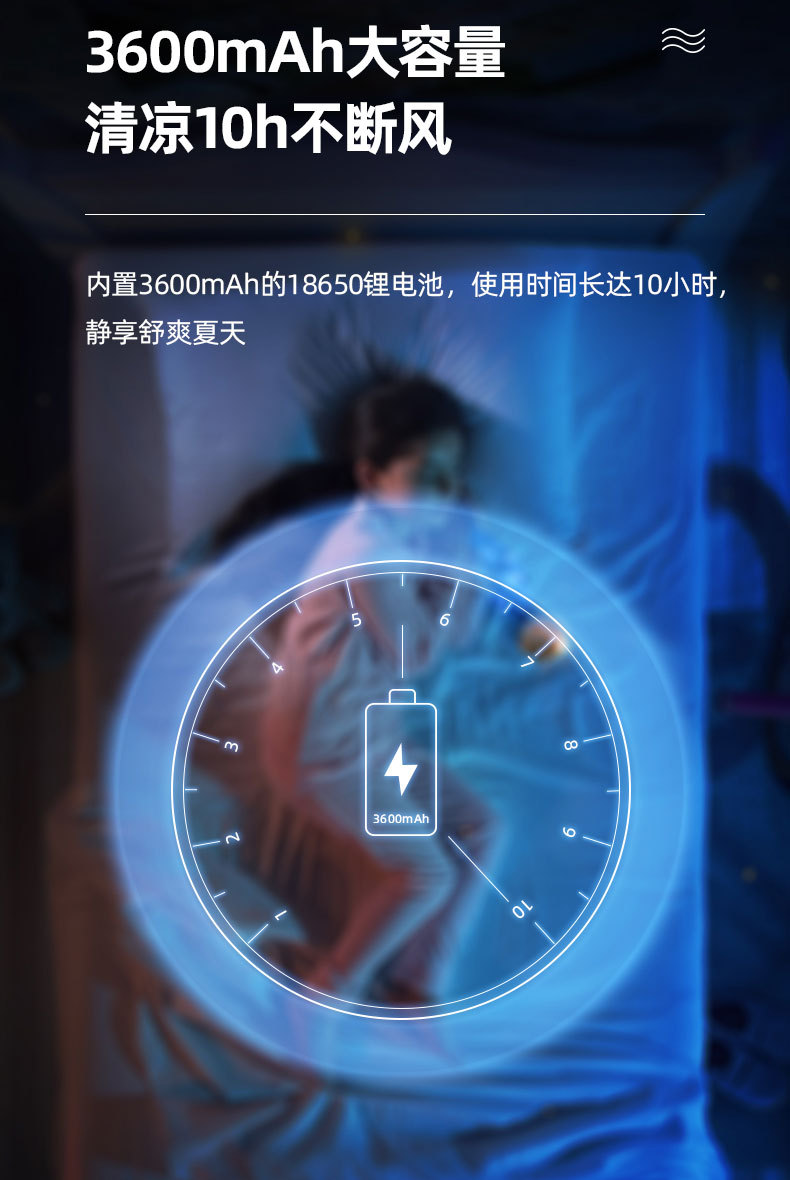KM-F0326 便携式LED台式小风扇康铭多功能移动 充电时USB风扇详情20