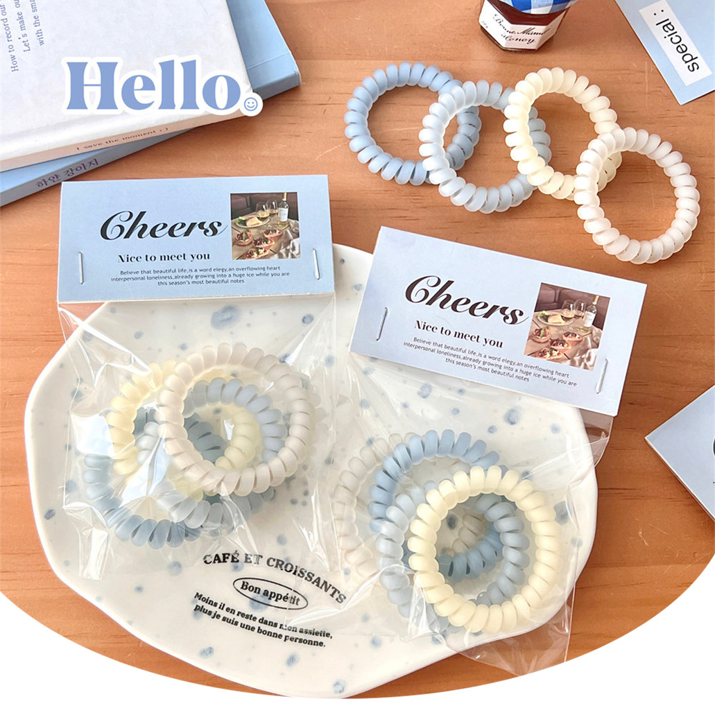 The simple matte sea salt blue hair band is elegant and versatile, with a girlish heart. It features a high-elasticity, durable and seamless hair accessory pic 21