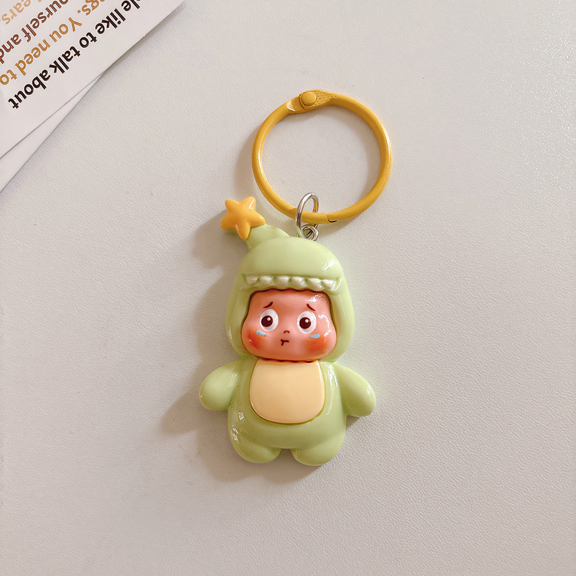 Cute large cartoon star character keychain pendant, creative bag pendant, backpack accessory, best friend and couple gift pic 10